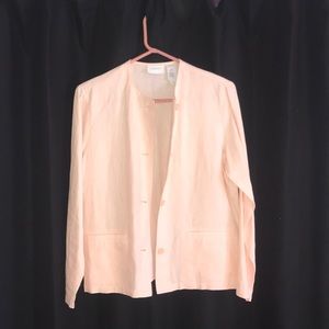 Pink 100% linen jacket